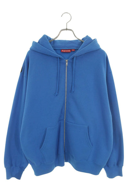 SUPREME 24AW Thrasher Back Print Zip Hoodie Blue Size L