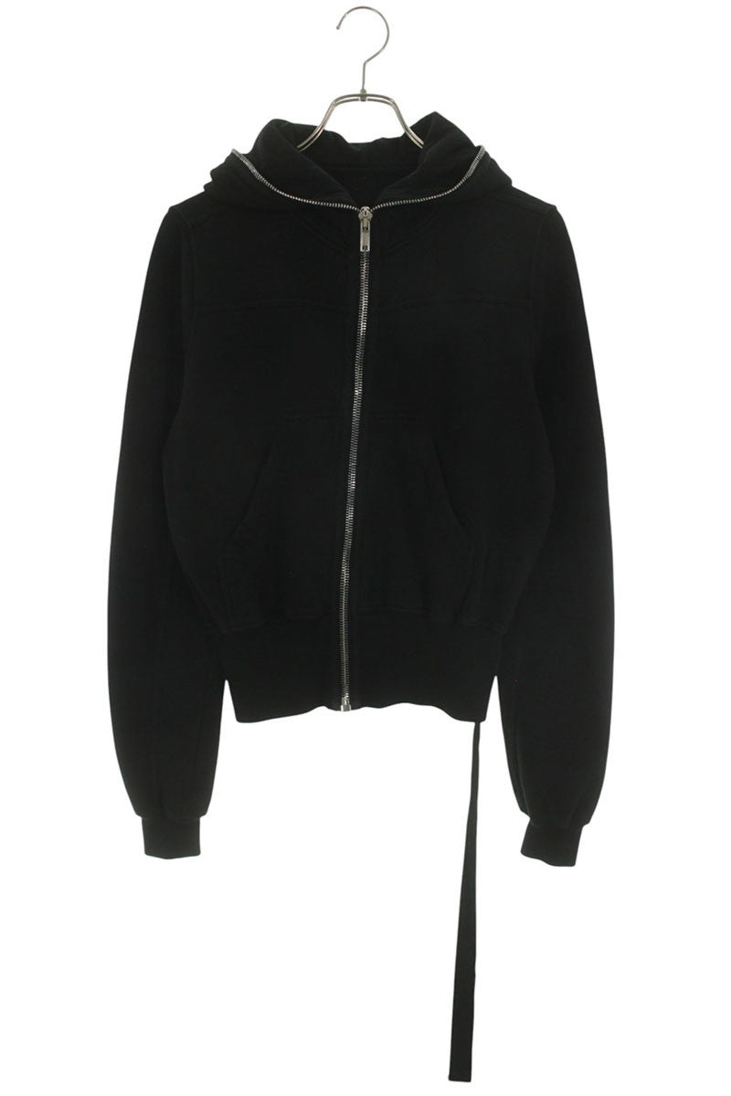 DRKSHDW GIMP Zip-Up Cropped Cotton Hoodie Black Size S