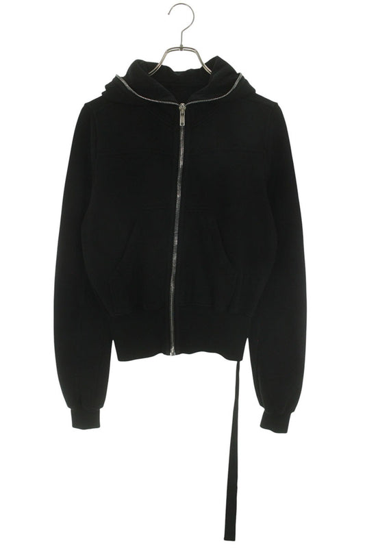 DRKSHDW GIMP Zip-Up Cropped Cotton Hoodie Black Size S