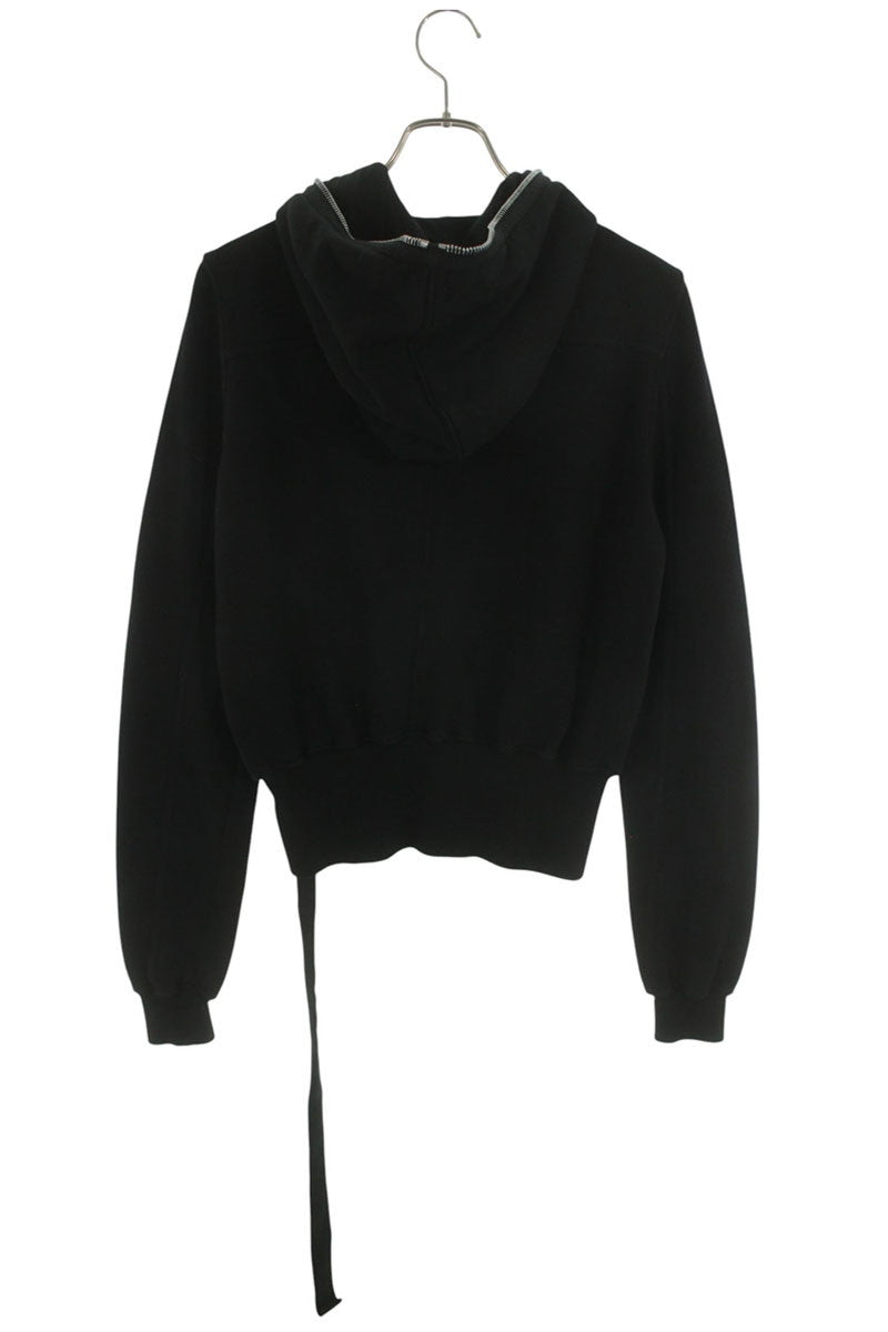 DRKSHDW GIMP Zip-Up Cropped Cotton Hoodie Black Size S