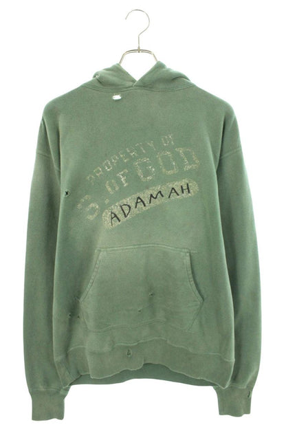 SAINT MICHAEL 20AW Vintage Distressed Hoodie Green Size M