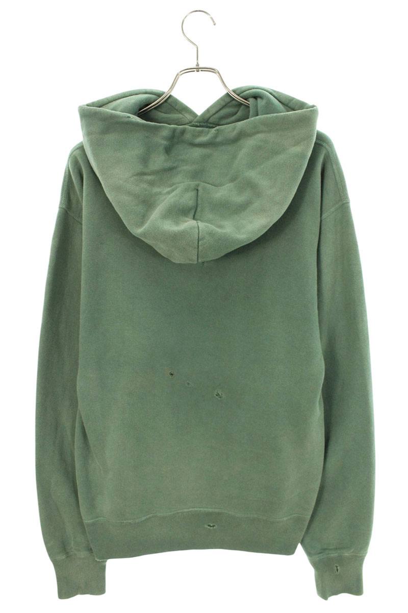SAINT MICHAEL 20AW Vintage Distressed Hoodie Green Size M