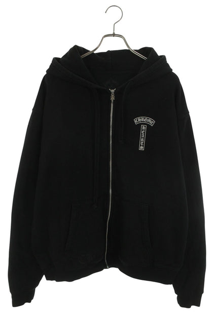 Chrome Hearts Thermal Hooded Dagger Zip Hoodie Black Size L