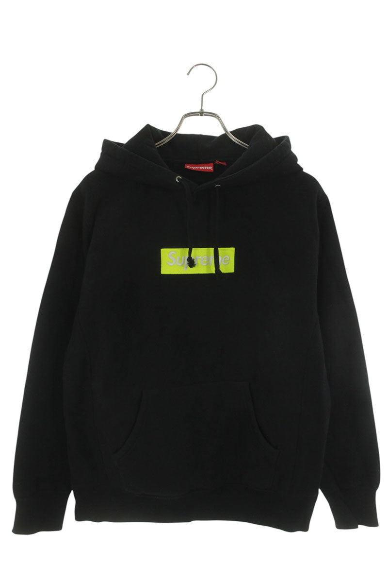 SUPREME 17AW Box Logo Pullover Hoodie Black Size M