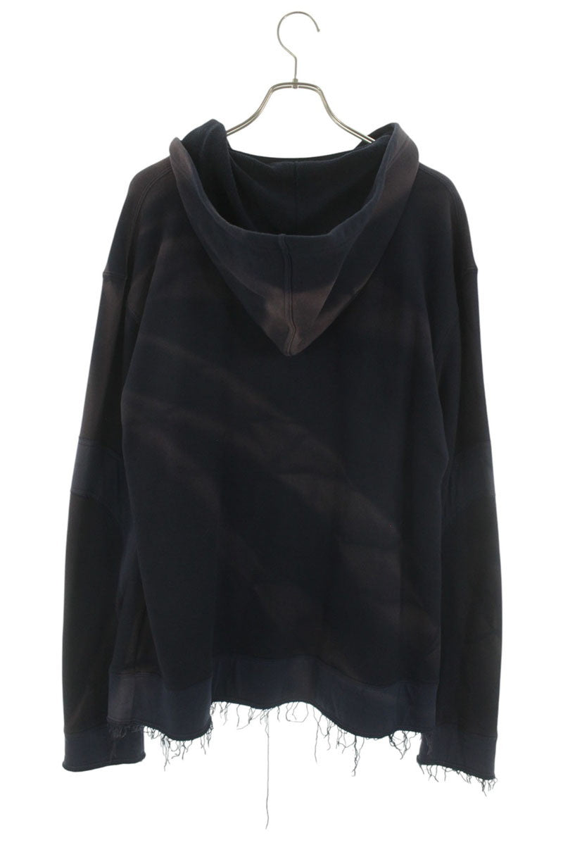 JiyongKim 23SS Sun Bleached Layered Hoodie Navy Size L