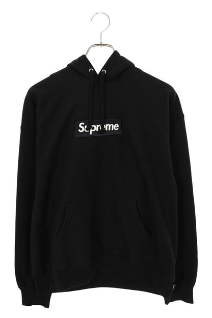 SUPREME 24AW Box Logo Cotton Blend Hoodie Black Size M