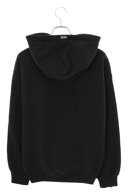 SUPREME 24AW Box Logo Cotton Blend Hoodie Black Size M