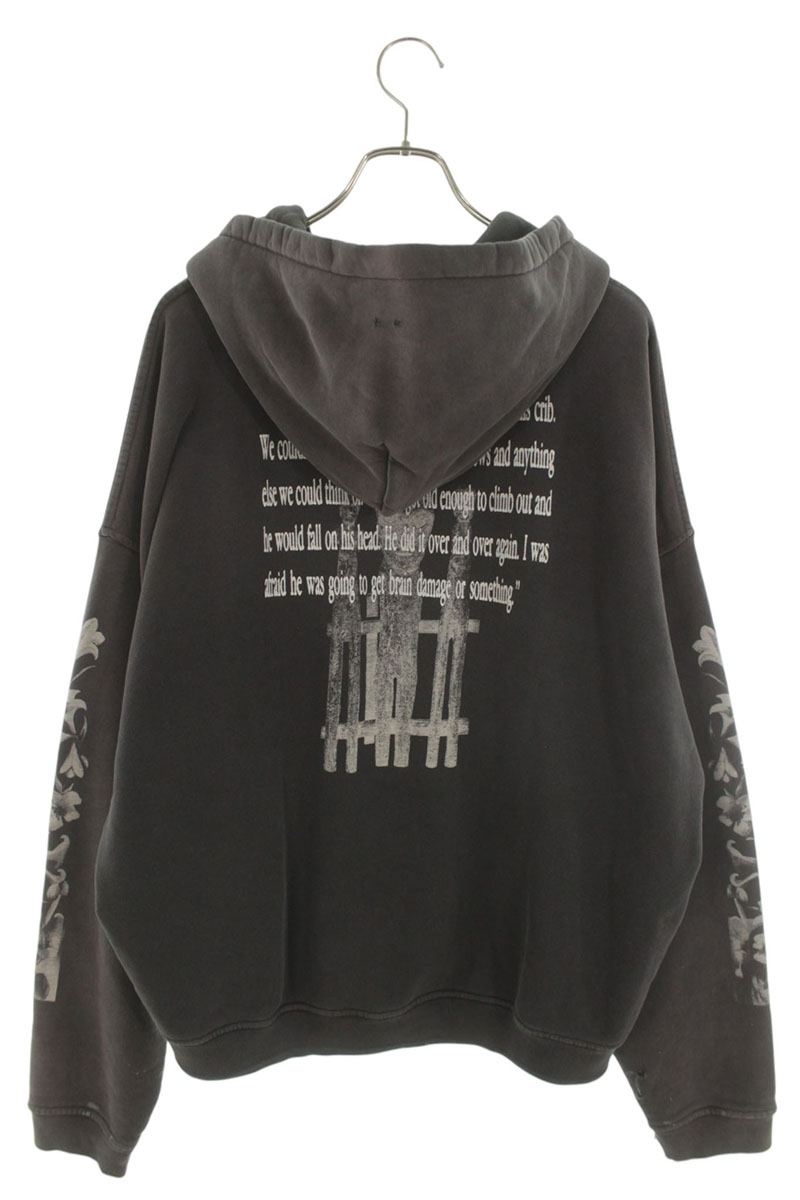 ENFANTS RICHES DEPRIMES 26SS Head Against Bars Hoodie Size L