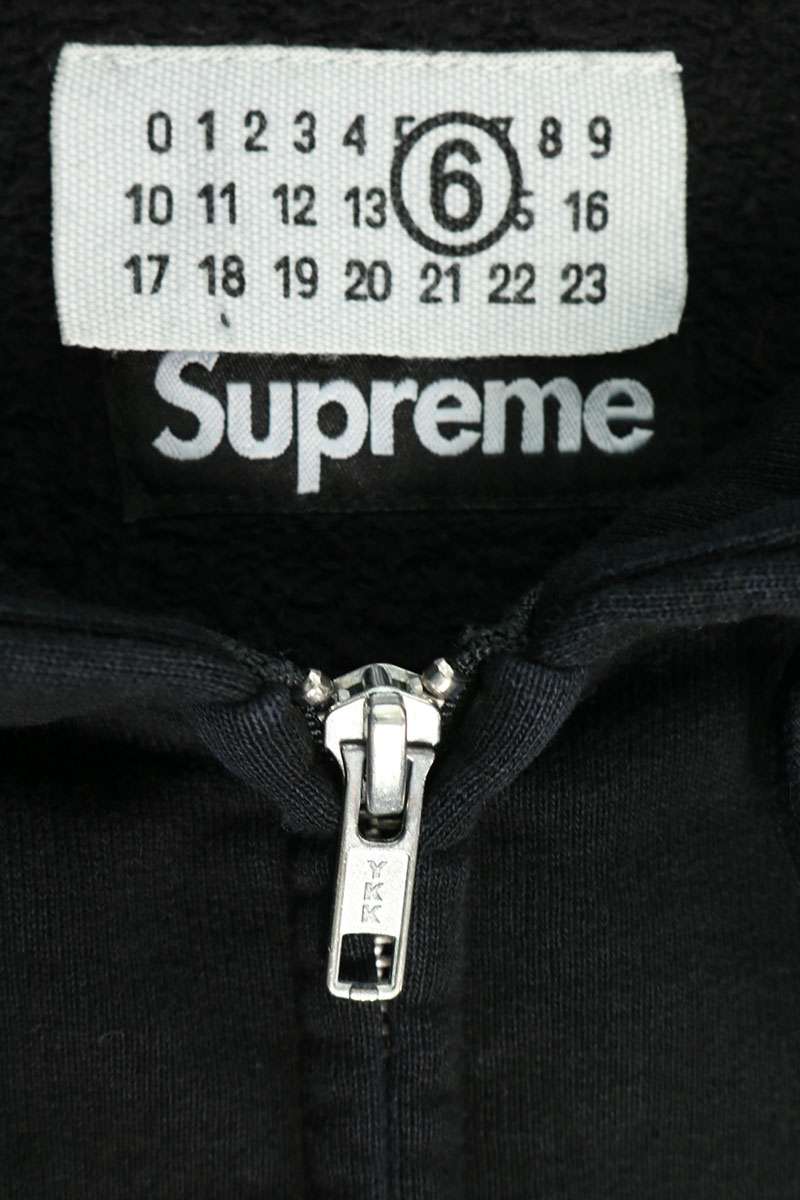 SUPREME Box Logo Zip Up Hooded Sweatshirt Black Size M