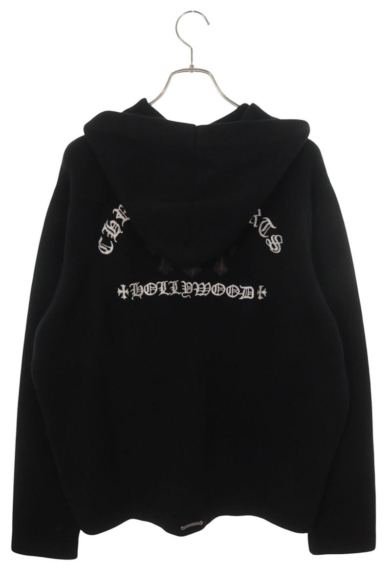 Chrome Hearts SAILIN ON ZIP HD Cemetery Patch Hoodie Size L
