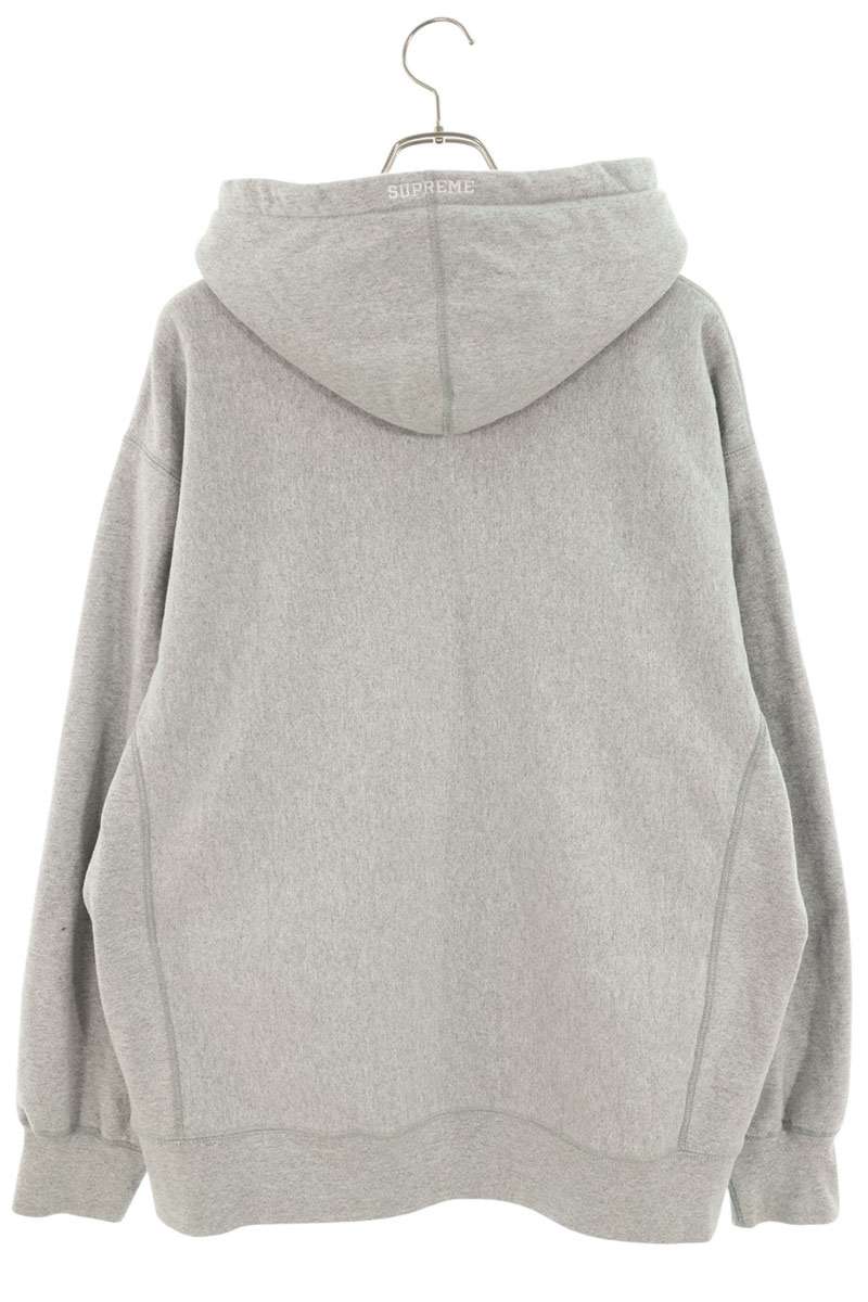 SUPREME S Logo Cotton Blend Hoodie Gray Size L