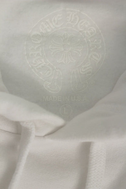 Chrome Hearts Floral Horseshoe Pullover Hoodie White Size L
