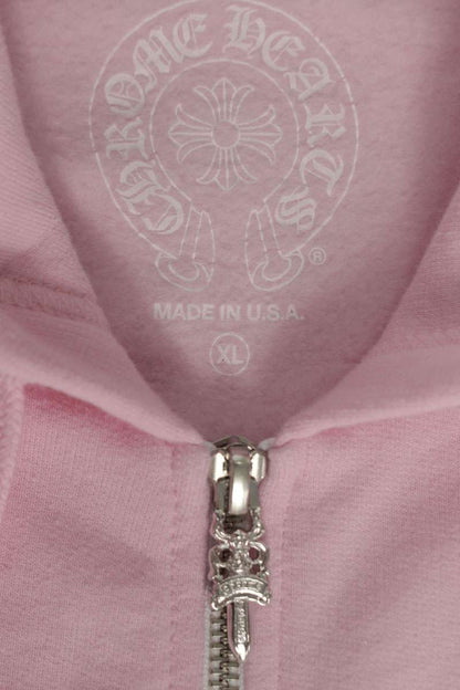 Chrome Hearts Vine Dagger Bead Hoodie Pink Size XL