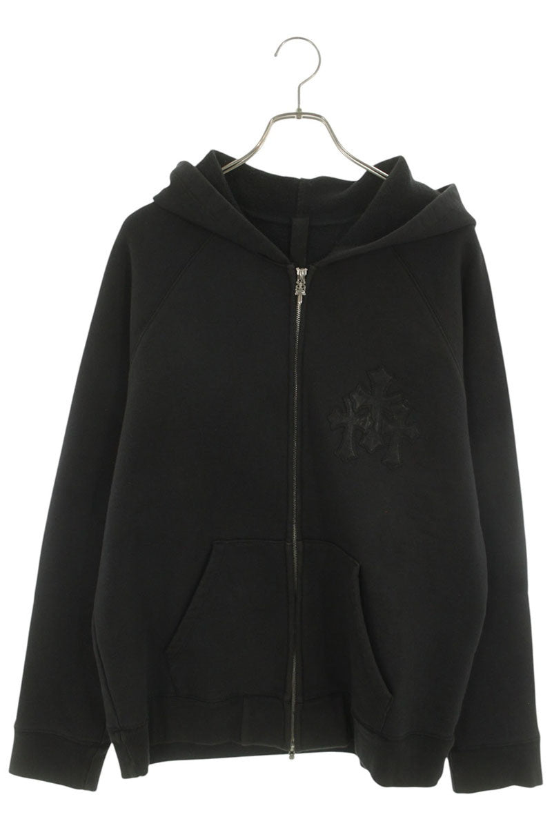 Chrome Hearts Y NOT ZIP GYN U PAPER JAM Patch Hoodie Size L