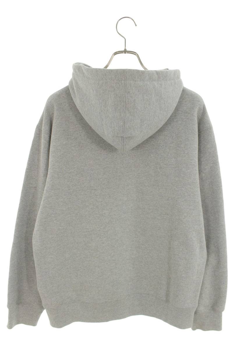 SUPREME x Burberry Box Logo Cotton Blend Hoodie Gray Size S