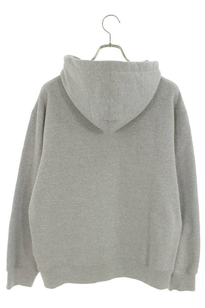 SUPREME x Burberry Box Logo Cotton Blend Hoodie Gray Size S