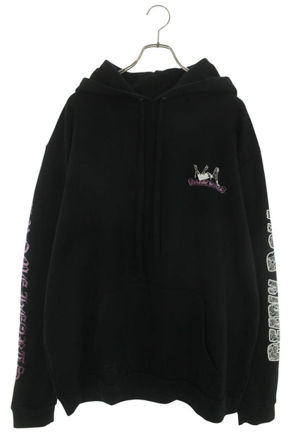 Chrome Hearts DEADLY DOLL Back Print Pullover Hoodie Size XL