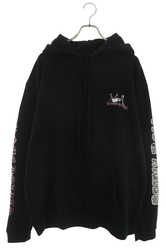 Chrome Hearts DEADLY DOLL Back Print Pullover Hoodie Size XL