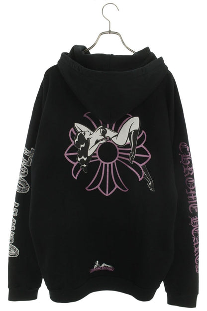 Chrome Hearts DEADLY DOLL Back Print Pullover Hoodie Size XL