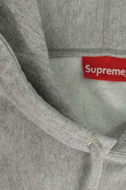 SUPREME x KAWS Chalk Box Logo Cotton Hoodie Gray Size XL