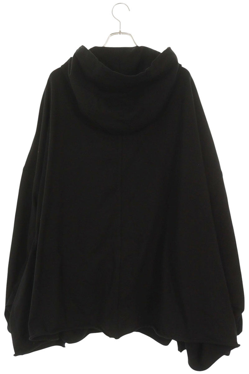Rick Owens Front Embroidered Zip Up Hoodie Black Size S