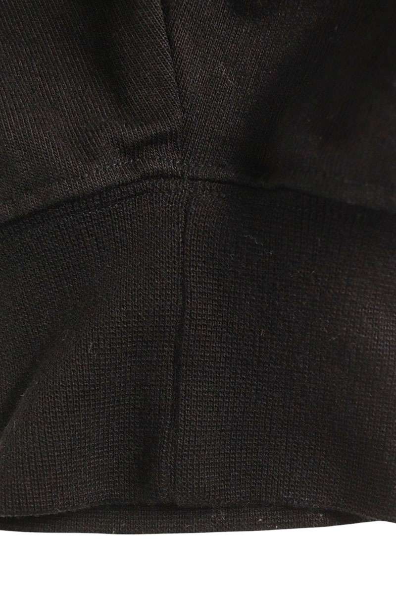 Rick Owens Front Embroidered Zip Up Hoodie Black Size S
