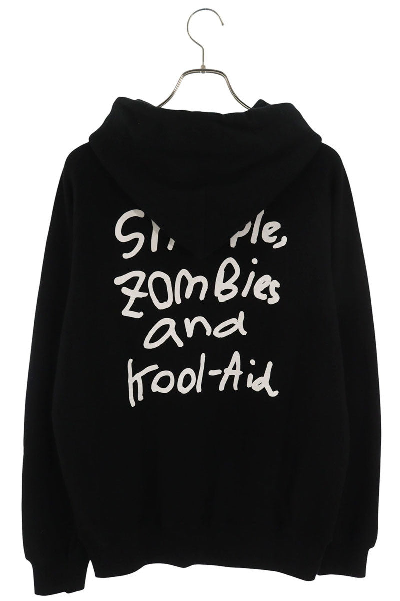 Sacai Logo Embroidered Pullover Hoodie Black Size L