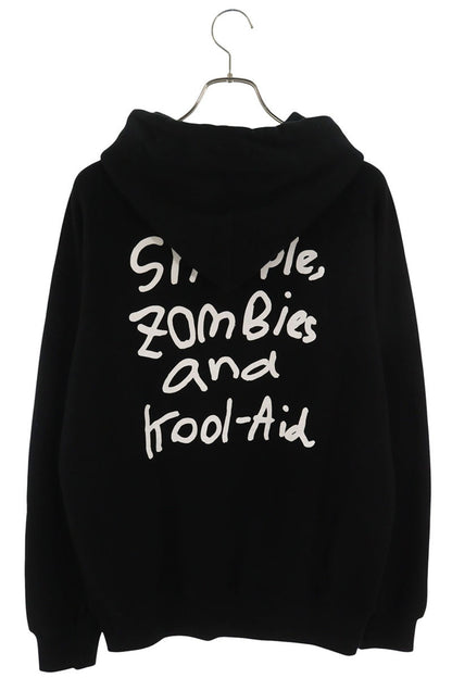 Sacai Logo Embroidered Pullover Hoodie Black Size L