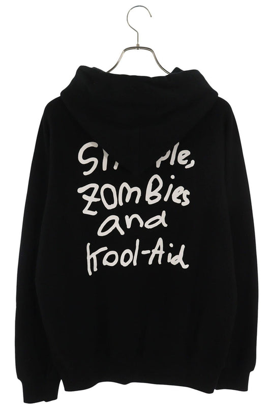 Sacai Logo Embroidered Pullover Hoodie Black Size L