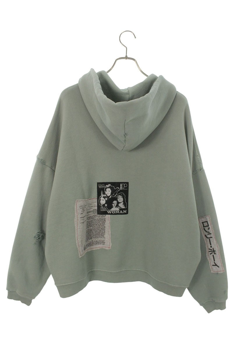 Paly Hollywood ALTA CIENEGA ZIP HOODIE Patch Green Size M