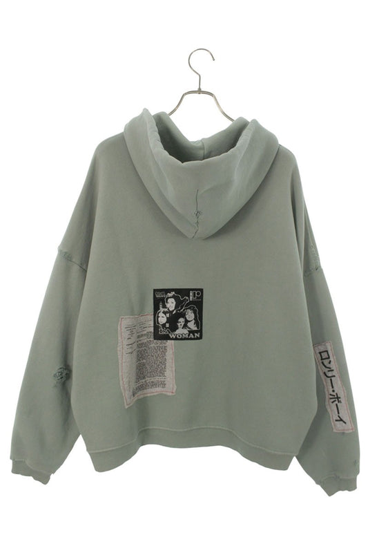Paly Hollywood ALTA CIENEGA ZIP HOODIE Patch Green Size M