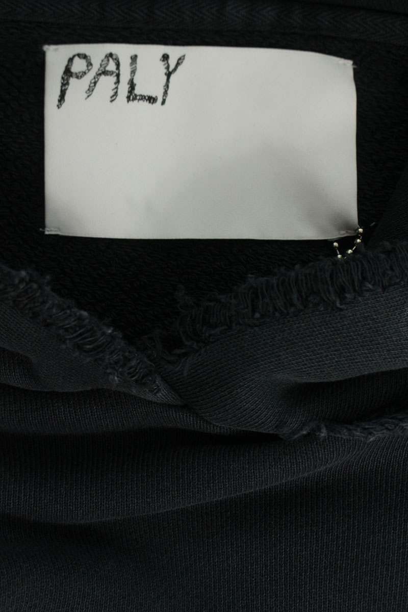 Paly Hollywood SYNANON HOODIE Distressed Black Cotton Size M