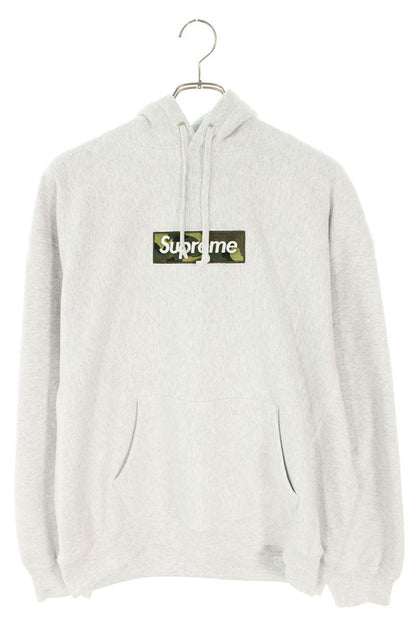 SUPREME 23AW Box Logo Hoodie Grey Green Size L