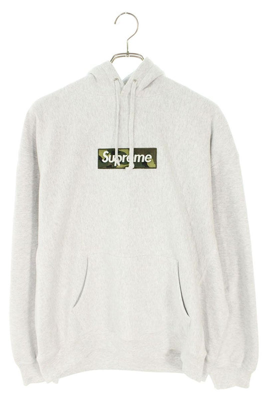 SUPREME 23AW Box Logo Hoodie Grey Green Size L