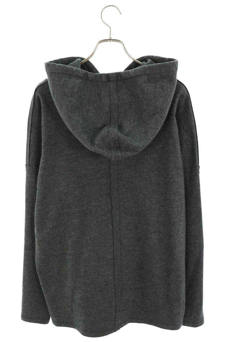 GREG LAUREN Wool Zip Hoodie Gray Size L