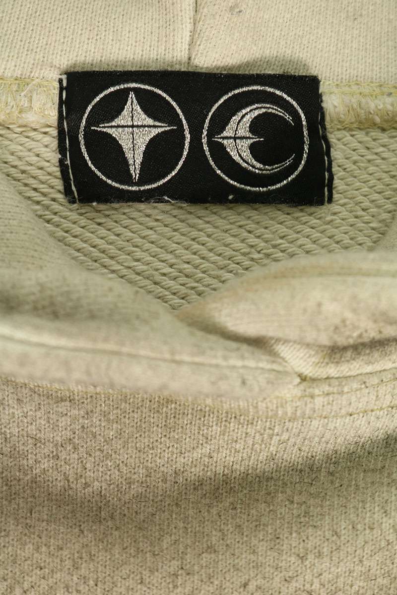 THUG CLUB 24SS PEACE STUD HOODIE Front Print Beige Size L