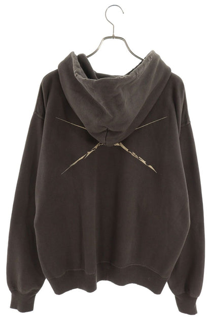 SAINT MICHAEL x NEXUS7 Distressed Hoodie Black Size L