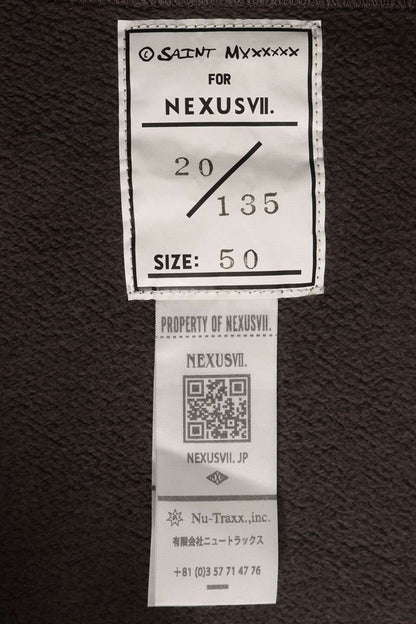 SAINT MICHAEL x NEXUS7 Distressed Hoodie Black Size L