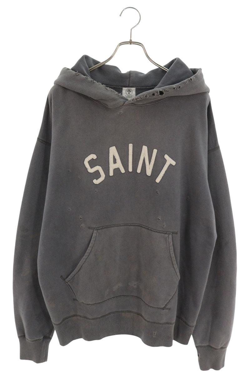 SAINT MICHAEL 21SS HOLY RELICS Distressed Hoodie Size XL