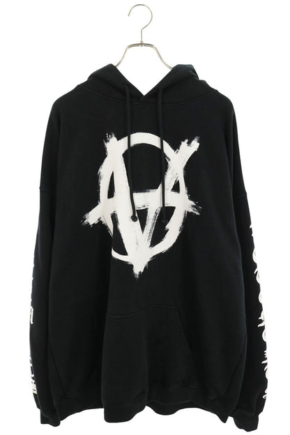 VETEMENTS 22AW Anarchy Logo Print Hoodie Size L