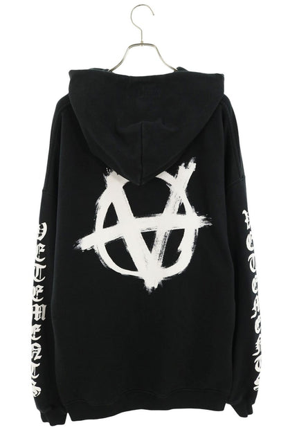 VETEMENTS 22AW Anarchy Logo Print Hoodie Size L