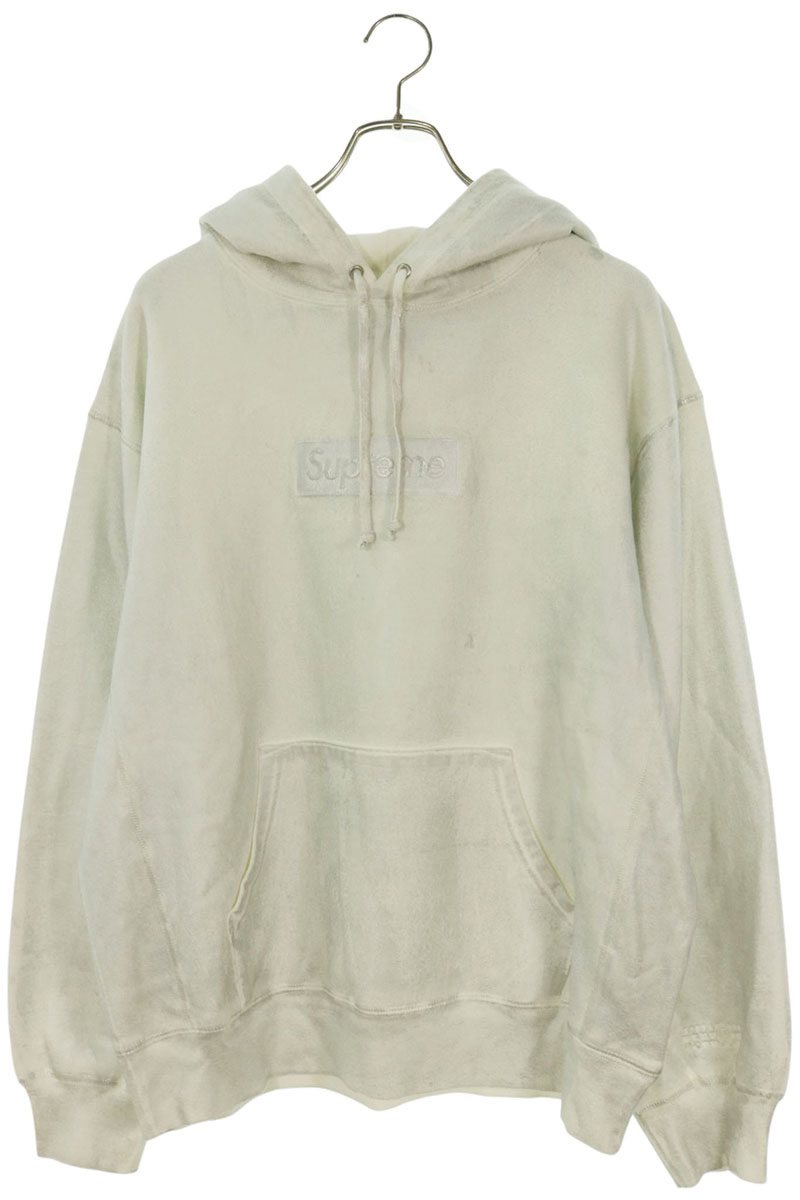MM6 Maison Margiela Foil Box Logo Hoodie White Size M