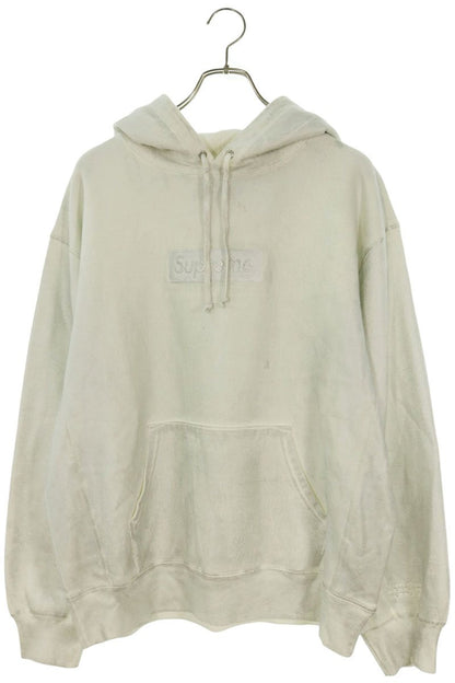 MM6 Maison Margiela Foil Box Logo Hoodie White Size M