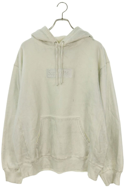 MM6 Maison Margiela Foil Box Logo Hoodie White Size M