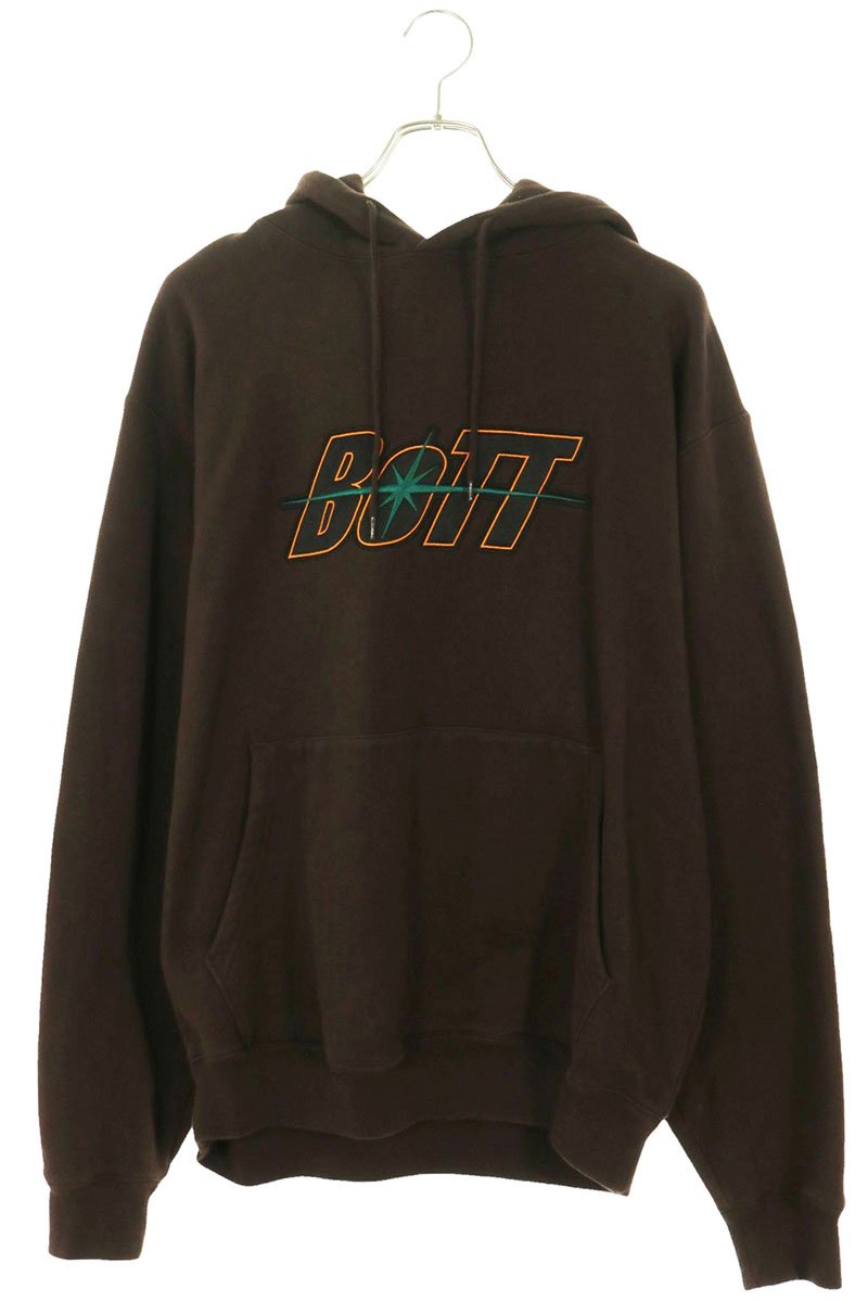 BoTT Space Logo Hoodie Brown Cotton Size L