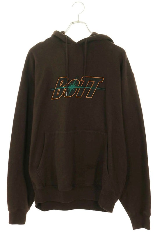 BoTT Space Logo Hoodie Brown Cotton Size L