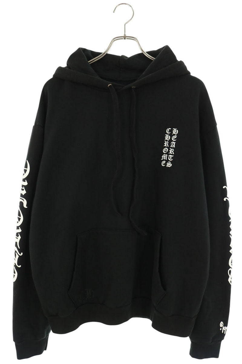 Chrome Hearts SWTSHRT PLVR Sleeve Logo Print Hoodie Size M
