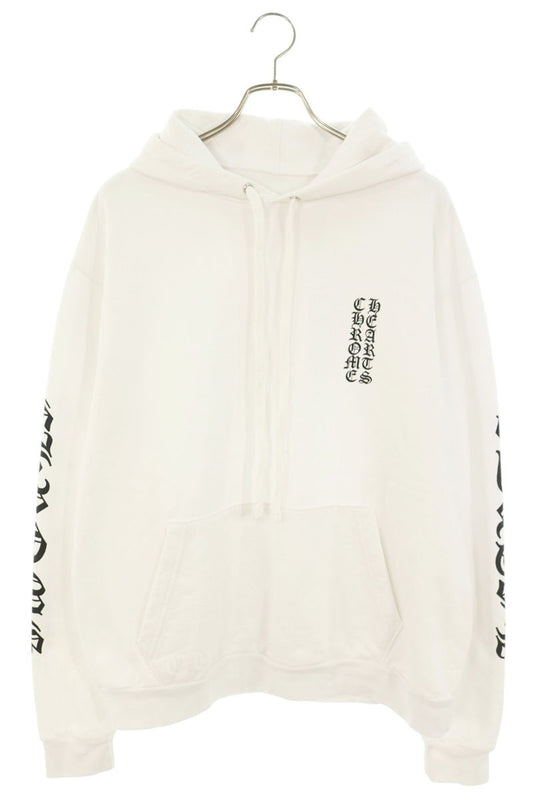 Chrome Hearts SWTSHRT PLVR Sleeve Logo Print White Size M
