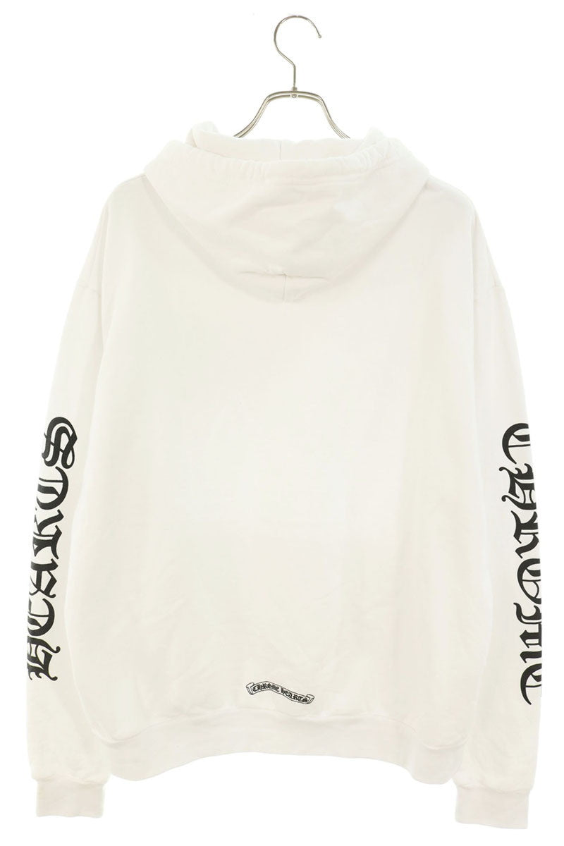Chrome Hearts SWTSHRT PLVR Sleeve Logo Print White Size M