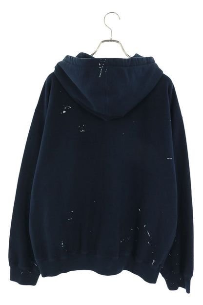 MM6 x Supreme 26SS Paint Box Logo Zip Hoodie Navy Size XL